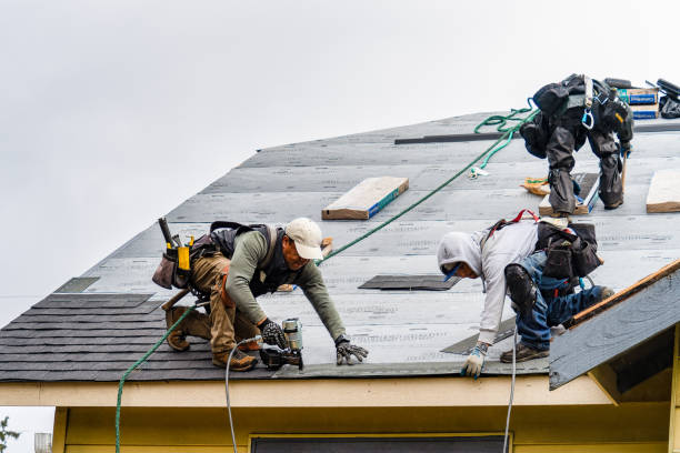 Professional Roofing technician working in Leesburg, IN